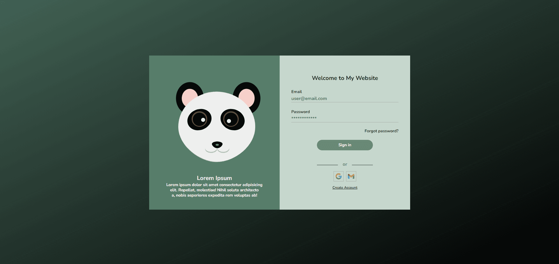Preview Login Page (Simple)