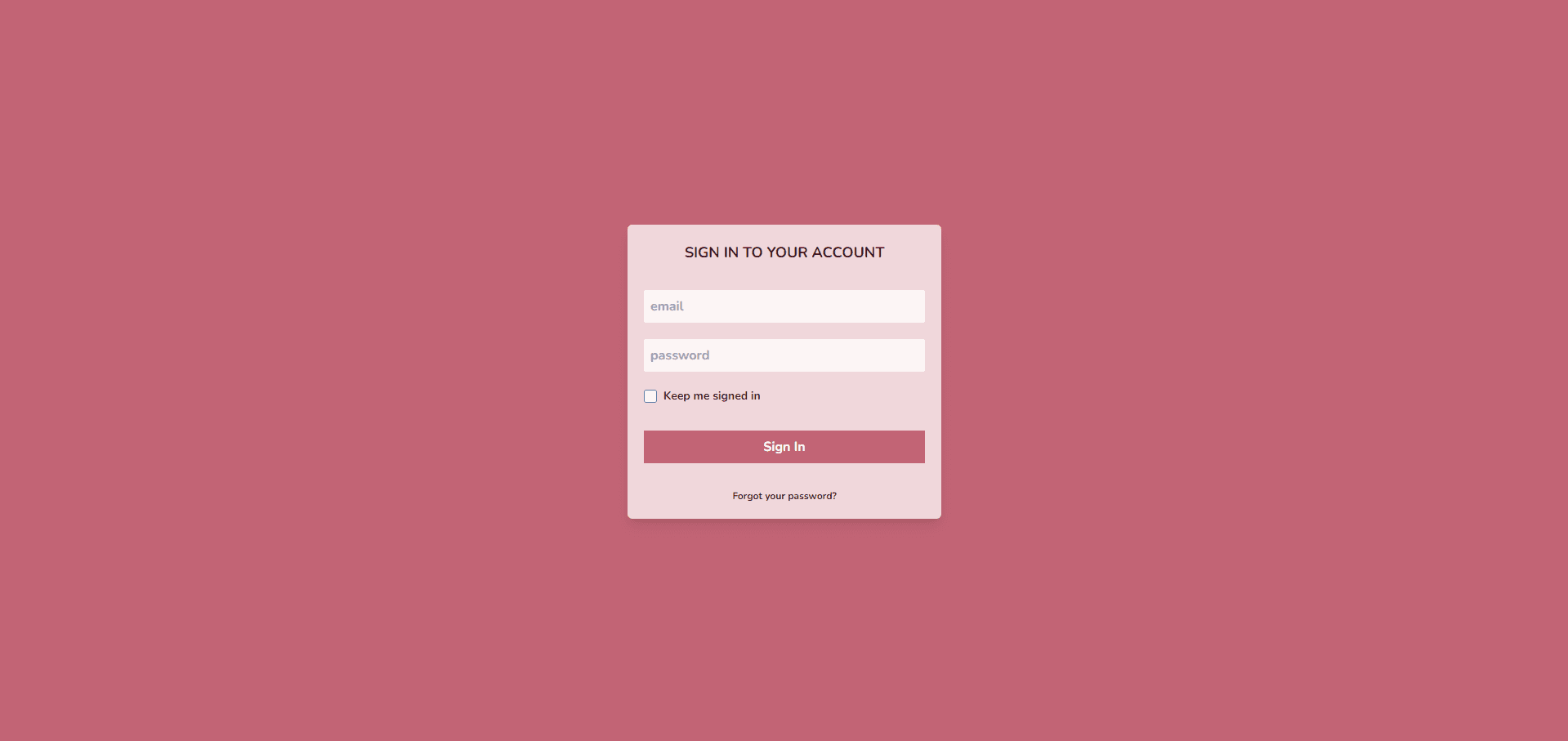 Preview Login Page (Standart)
